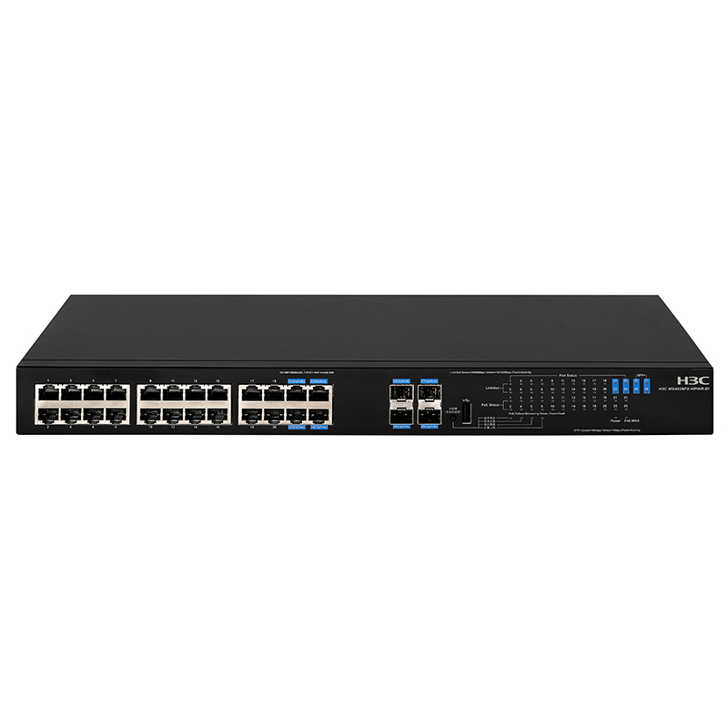 H3C MS4028FX-HPWR-EI 24电+4个上行万兆光口POE无管理安防交换机